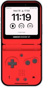 RED GAMEBOY WALLPAPER IPHONE