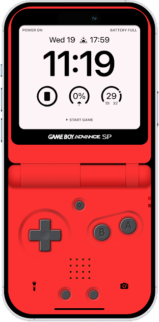 RED GAMEBOY WALLPAPER IPHONE