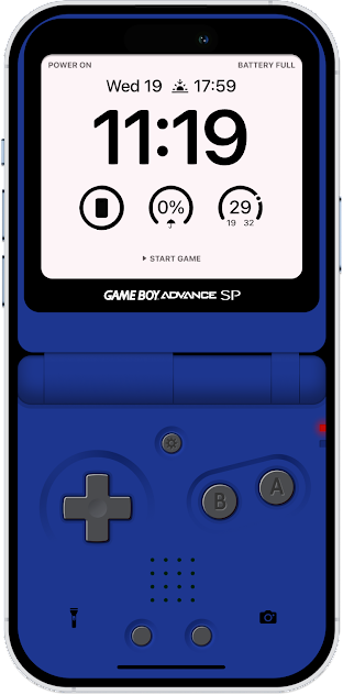 BLUE GAMEBOY WALLPAPER IPHONE