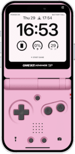 Game Boy Pink Color Lock Screen Wallpaper for iPhone