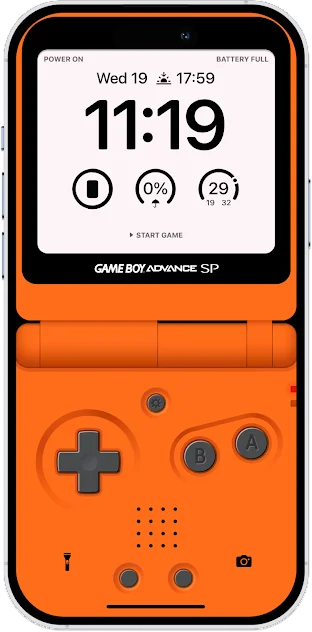 ORANGE GAMEBOY WALLPAPER PHONE