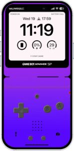 Fondo de Pantalla para iPhone Game Boy Advance SP Morado