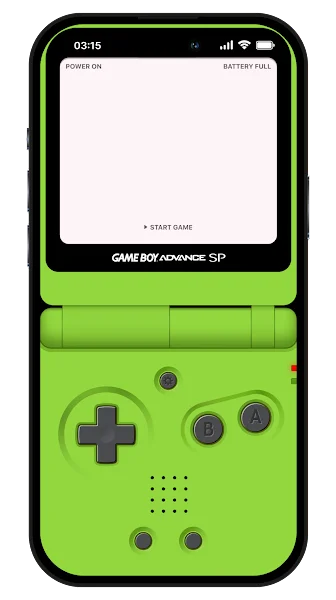 HD Game Boy Advance SP Wallpaper Verde Limón