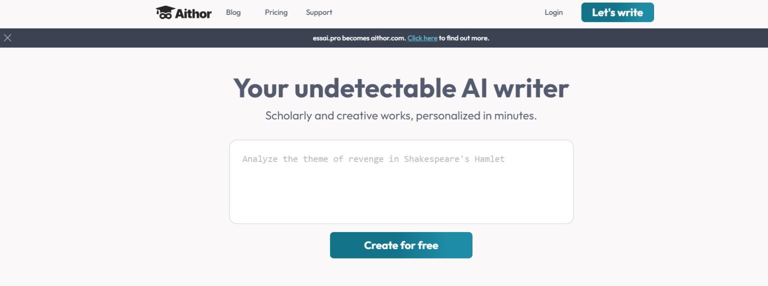 Aithor: La herramienta de escritura AI que mantiene tu estilo único ...