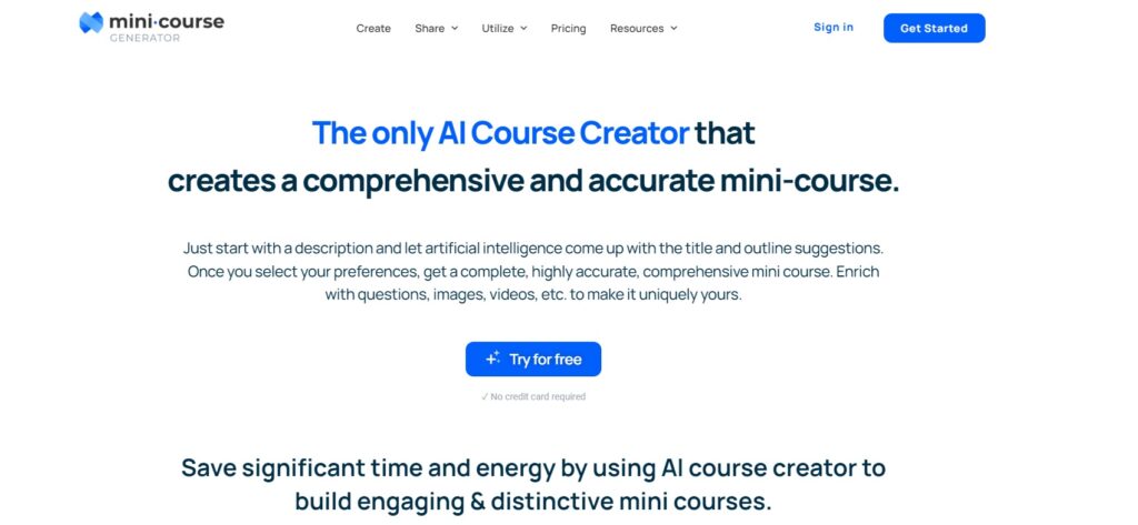 AI Assistant de Mini Course Generator: Tu solución para crear mini ...