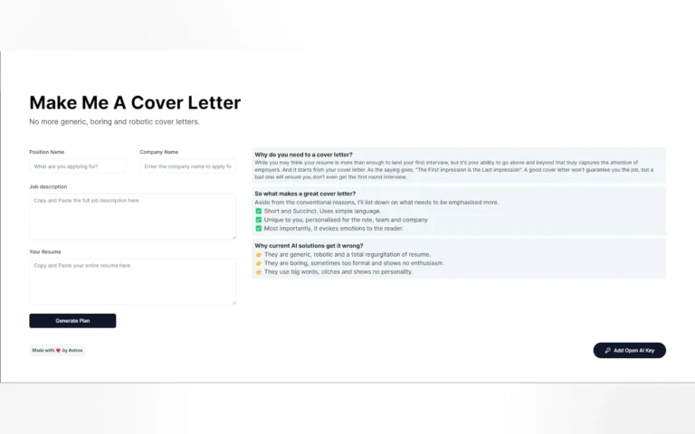 Make Me A Cover Letter