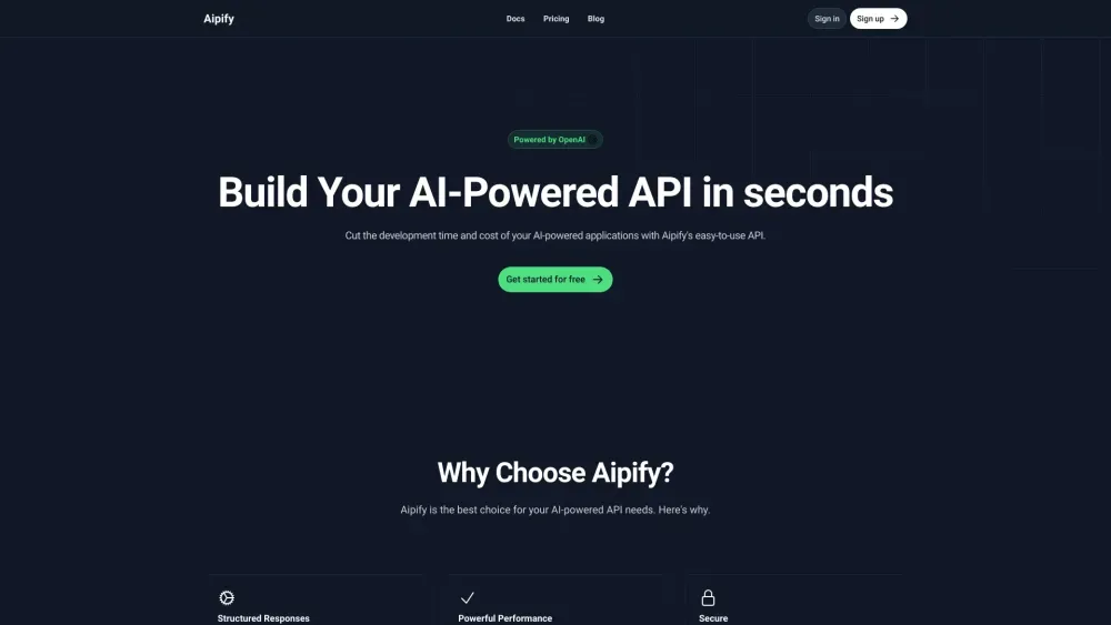 Aipify: Acceso seguro y escalable a modelos de IA avanzados para mejorar tus aplicaciones