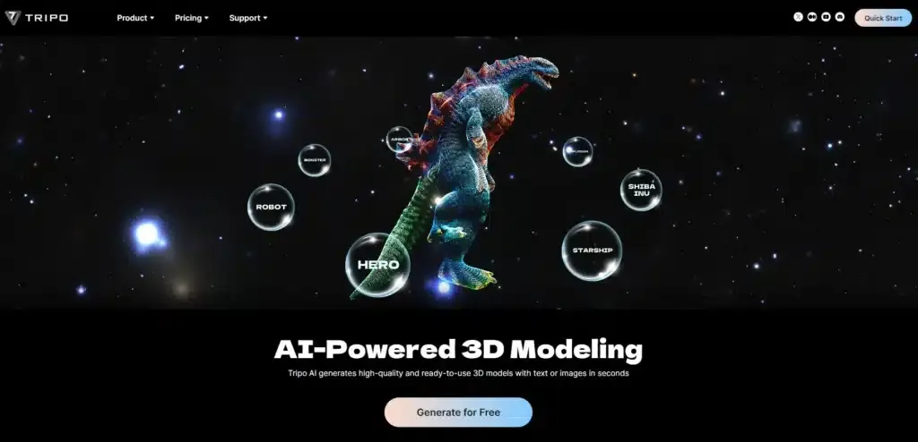 Tripo 3D: Tu Solución para Modelado 3D Instantáneo