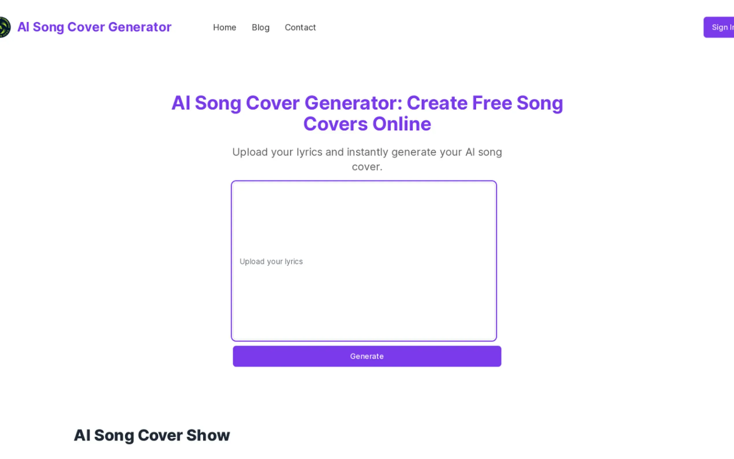 AI Song Cover Generator, una herramienta innovadora que utiliza la inteligencia artificial para crear portadas de canciones personalizadas y visualmente atractivas.