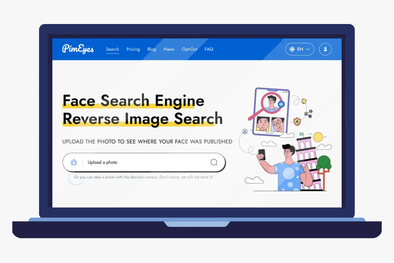 PimEyes, una herramienta poderosa que combina tecnología de reconocimiento facial y búsqueda inversa de imágenes para ayudarte a encontrar tus fotos en Internet y proteger tu privacidad.