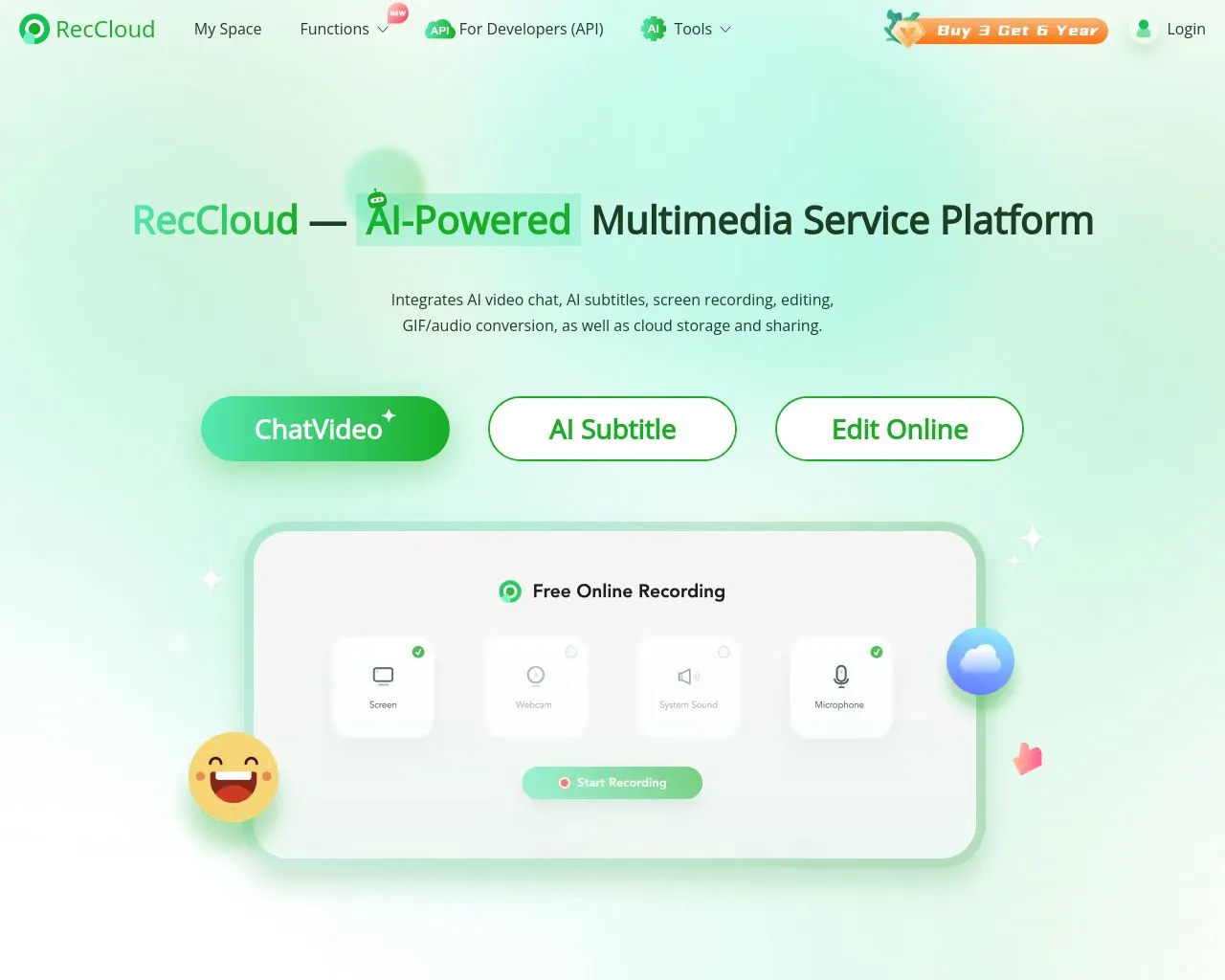 RecCloud: Plataforma de Creación de Videos Impulsada por IA