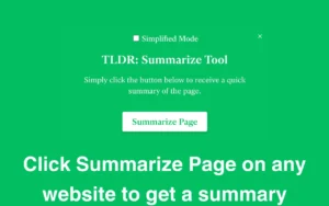TLDR - Free Summarize Tool, una extensión de Chrome diseñada para automatizar el proceso de resumir contenido en línea.