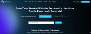 Diseño rápido de sitios web y tokens digitales con Deckee.AI