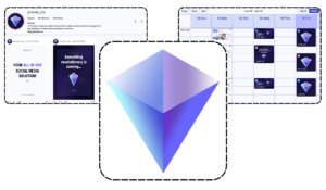 Prismix: La plataforma que utiliza IA para optimizar tu estrategia en redes sociales, mostrando su interfaz de usuario amigable y funcionalidades clave.