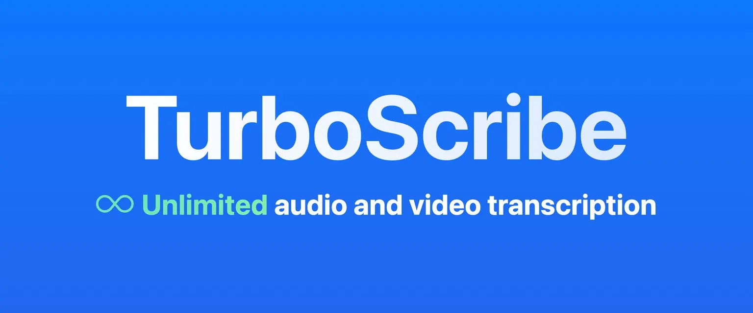 TurboScribe: Tu asistente para transcribir reuniones, podcasts y videos en texto. ¡Precisión y velocidad en un solo clic!