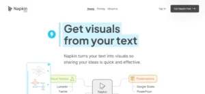 Napkin AI generación de visuales a partir de texto
