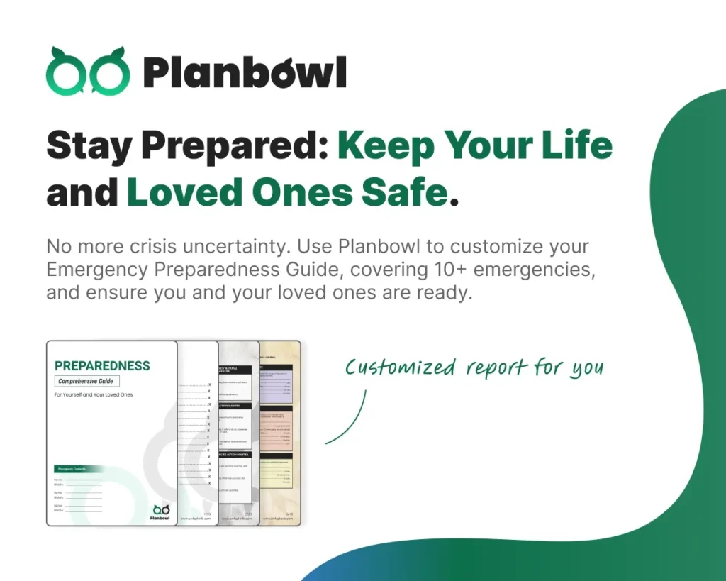 Guía personalizada de preparación ante emergencias con PlanBowl, herramienta impulsada por IA.