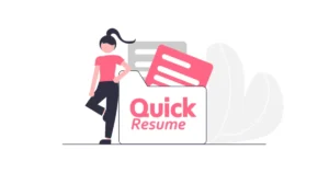 Diseña tu currículum profesional con Quick Resume utilizando inteligencia artificial.