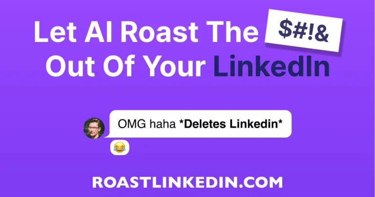 RoastLinkedIn.com: Optimiza tu perfil de LinkedIn con humor e inteligencia artificial.