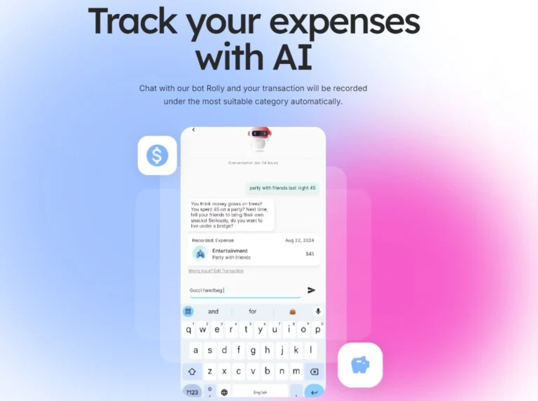 Rolly: Herramienta de inteligencia artificial para gestionar tus gastos de forma fácil y divertida.