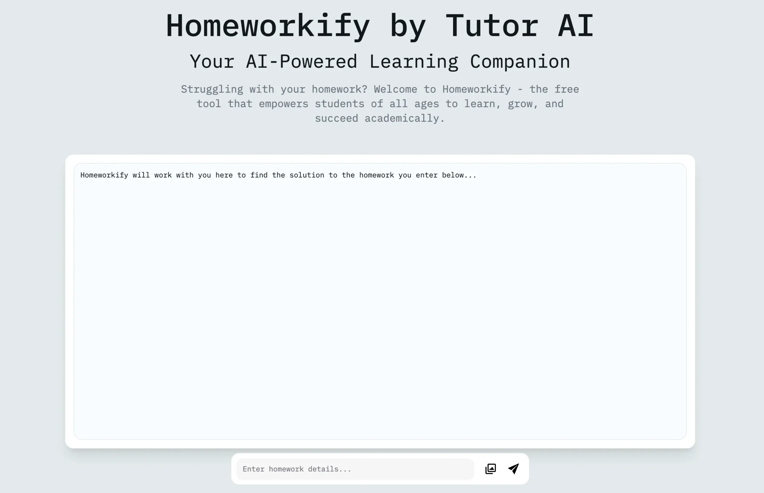 Homeworkify, la herramienta de inteligencia artificial que te ayuda a resolver tareas paso a paso de manera gratuita y sin necesidad de registrarte.