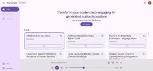 Google Illuminate transforma ensayos académicos en podcasts generados por IA, facilitando la comprensión de textos complejos.