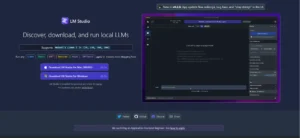 Interfaz de LM Studio: Ejecuta modelos de lenguaje en tu escritorio de forma privada y sin conexión a internet.