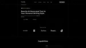 Twixify: herramienta de IA para humanizar texto y mejorar el SEO mientras evade la detección de IA.