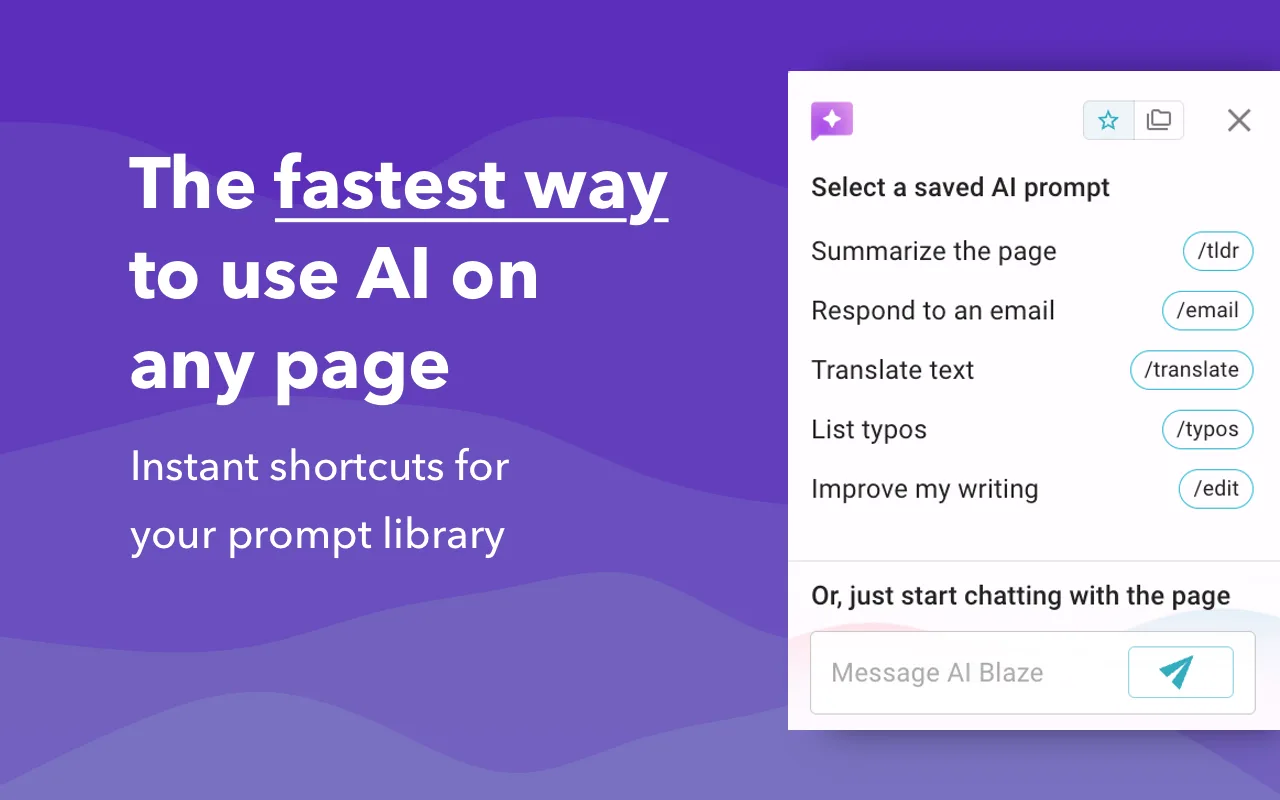 AI Blaze: Extensión gratuita de Chrome que optimiza la productividad con inteligencia artificial.