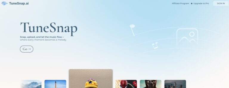 Convierte tus fotos y videos en canciones personalizadas con TuneSnap.ai