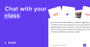 Plataforma Unstuck Study que utiliza inteligencia artificial para resumir clases, analizar videos y resolver dudas académicas.