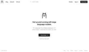 Ollama: Herramienta para ejecutar y personalizar grandes modelos de lenguaje en tu PC.
