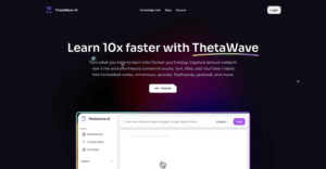 Thetawave AI: Plataforma de IA generativa para convertir videos y audios en apuntes organizados