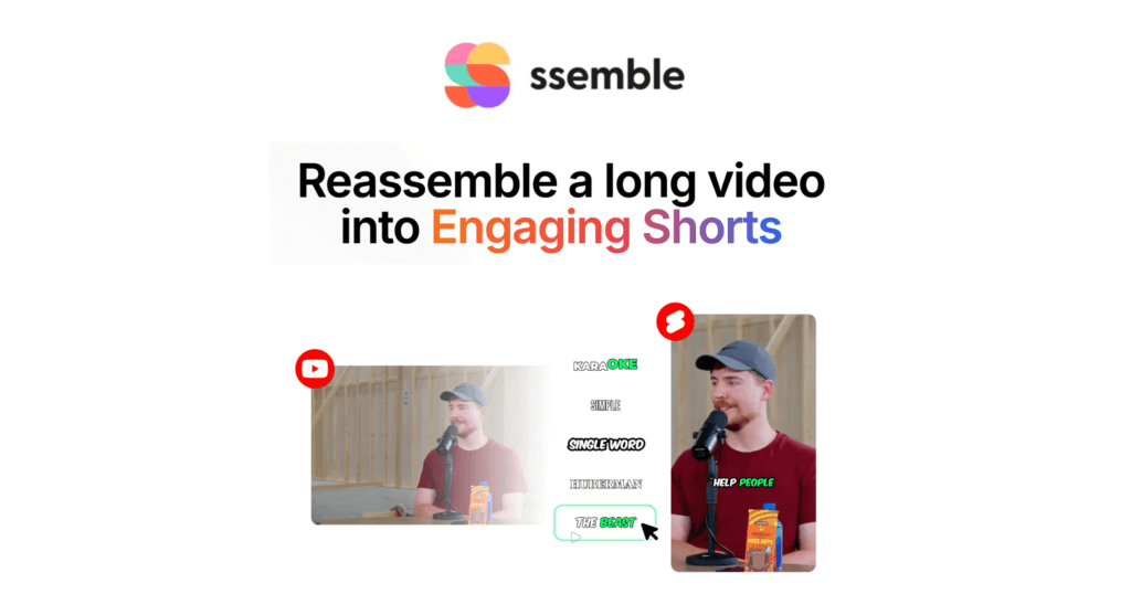 Edición avanzada con Ssemble: Transforma videos largos en clips virales con inteligencia artificial.