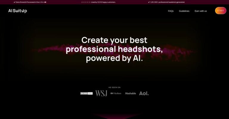 GENERA FOTOS profesionales con AI SuitUp, ideal para perfiles de LinkedIn y currículums.