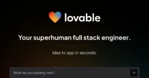 Lovable.dev: Plataforma de IA para crear apps sin código de forma rápida y sencilla.