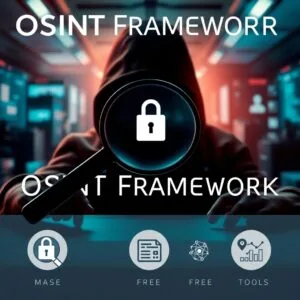 OSINT Framework mostrando diversas herramientas gratuitas para la investigación online y seguridad de la información.