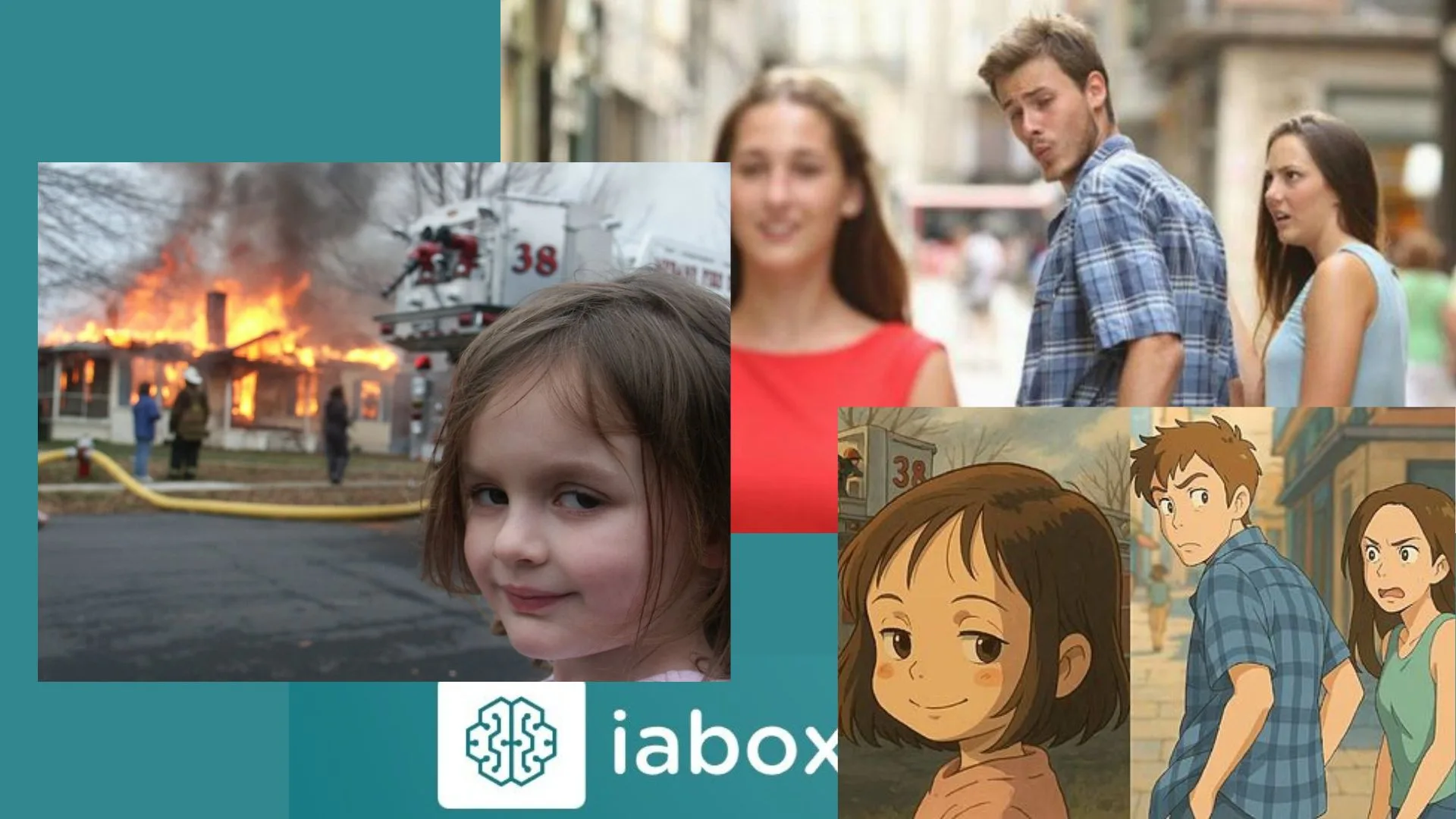 Imágenes generadas por inteligencia artificial al estilo Studio Ghibli: paisajes mágicos y personajes expresivos.