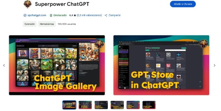 Superpower ChatGPT ten la organización de chats y funciones avanzadas de búsqueda.