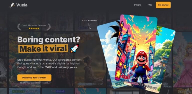 Vuela.ai: Herramienta de IA para crear contenido viral y optimizado en minutos.
