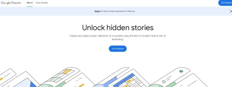 Google Pinpoint: herramienta de IA para transcribir, organizar y analizar documentos fácilmente.