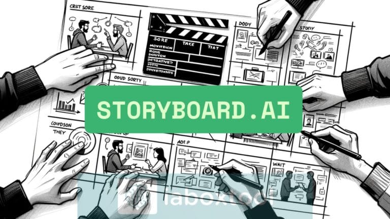 Storyboard generado con inteligencia artificial en Storyboarder.ai, ilustrando una escena cinematográfica a partir de un guion.