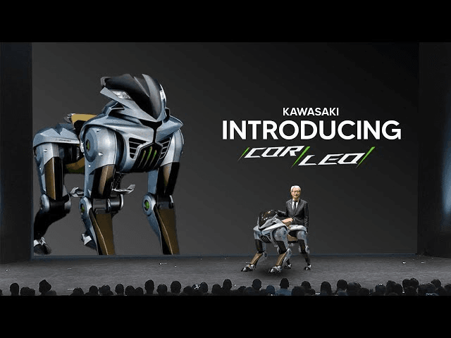 robot Corleo, el caballo robótico de Kawasaki impulsado por hidrógeno, presentado en la Expo Osaka-Kansai 2025.