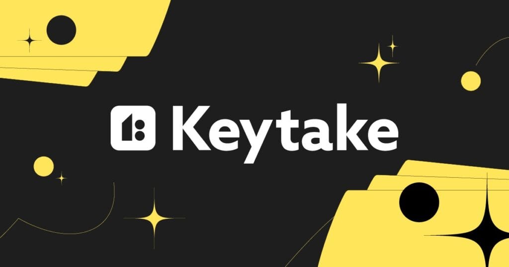 Keytake AI mostrando la transformación de texto a video profesional con avatares de IA y múltiples opciones de personalización en un entorno intuitivo