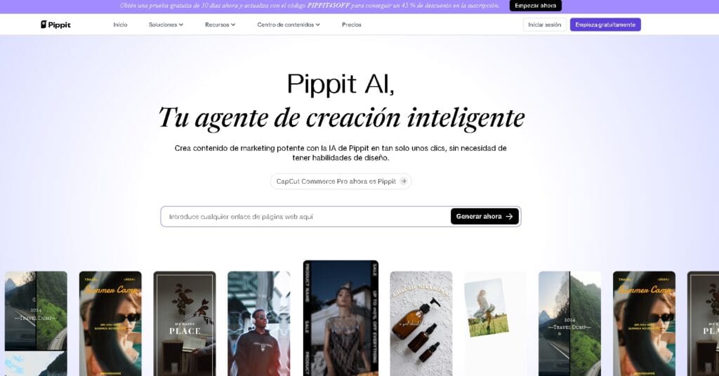 Pippit AI: Crea videos y gráficos impactantes con inteligencia artificial en minutos.