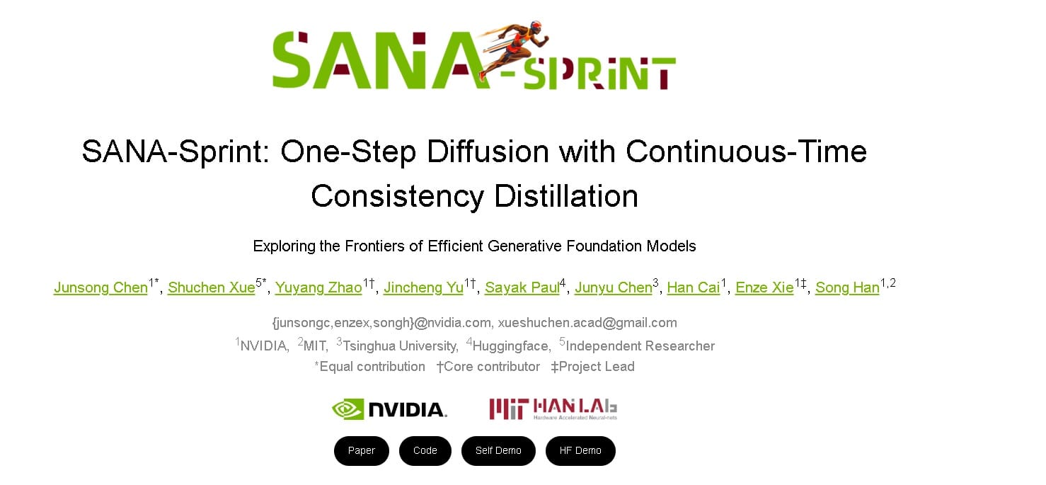 Generación de imagen realista con inteligencia artificial SANA-Sprint AI en solo un paso.