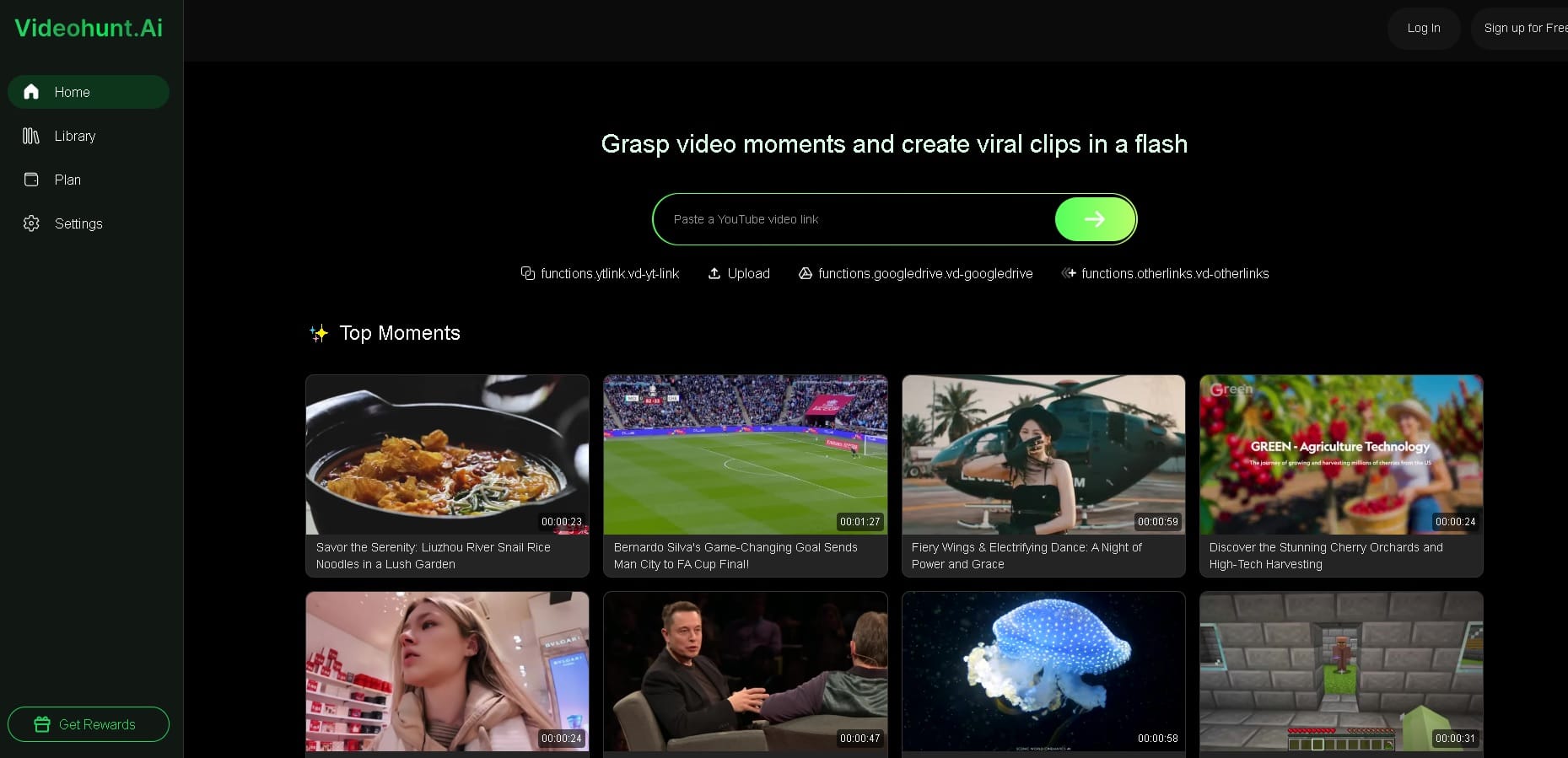 VideoHunt AI: crea clips virales con inteligencia artificial para redes sociales