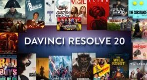 Interfaz de DaVinci Resolve 20 mostrando herramientas de edición profesional de video con IA.