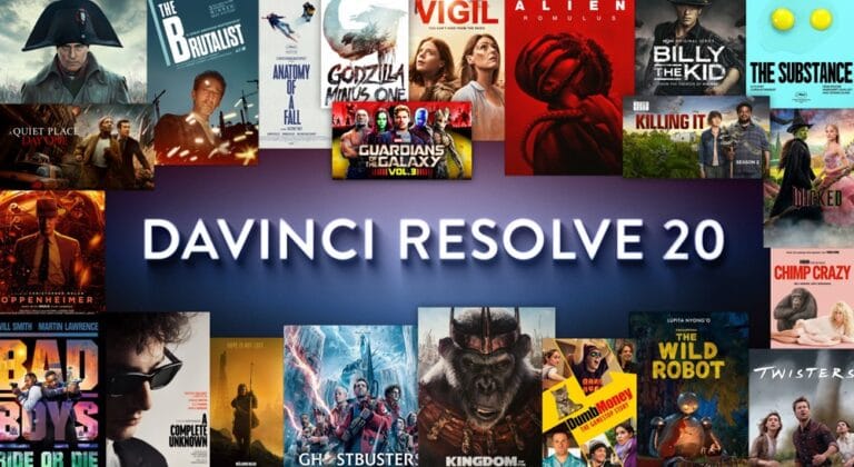 Interfaz de DaVinci Resolve 20 mostrando herramientas de edición profesional de video con IA.