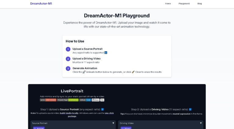 Animación realista de fotos humanas creada con la inteligencia artificial DreamActor-M1